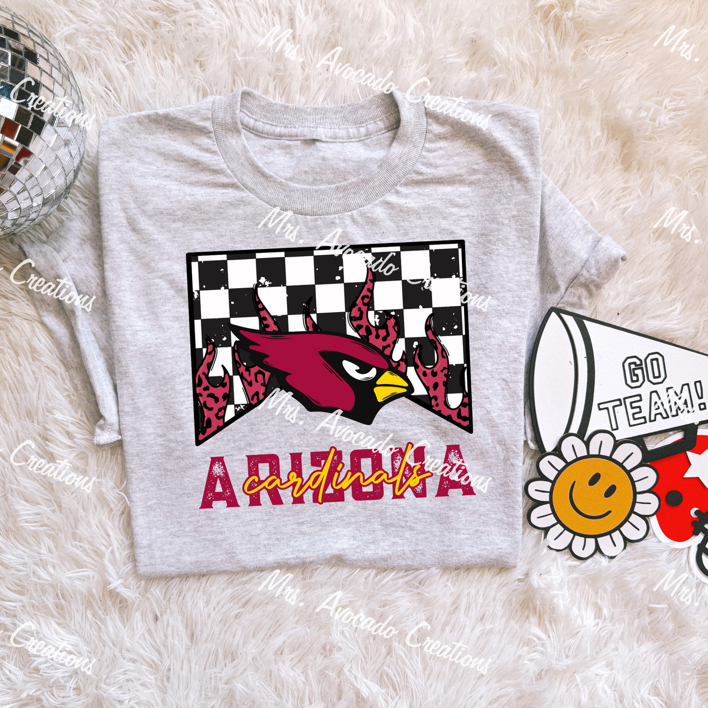 Checkered Flame Cardinals