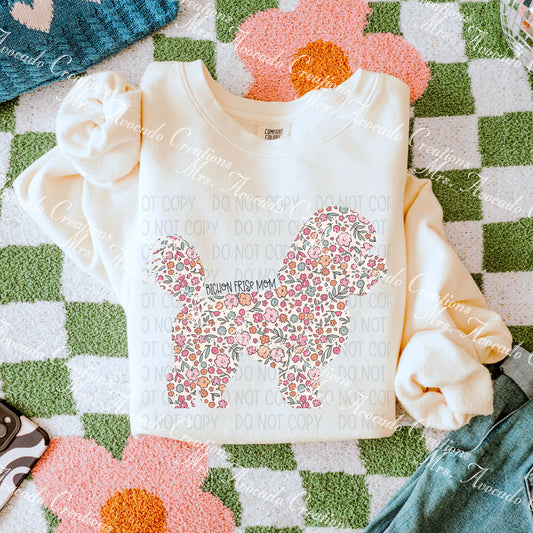Floral Bichon Frise