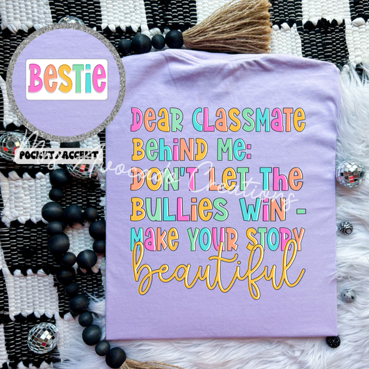 Don't let the bullies win, bestie pocket