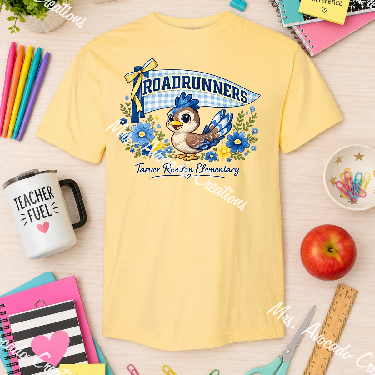 Roadrunner gingham flag