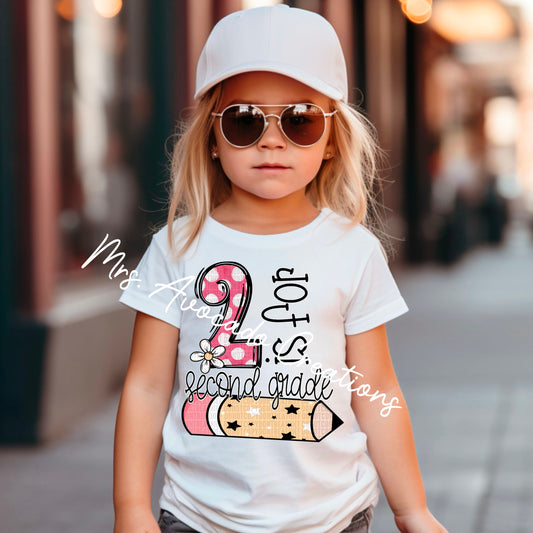 2 is for 2nd grade girl
