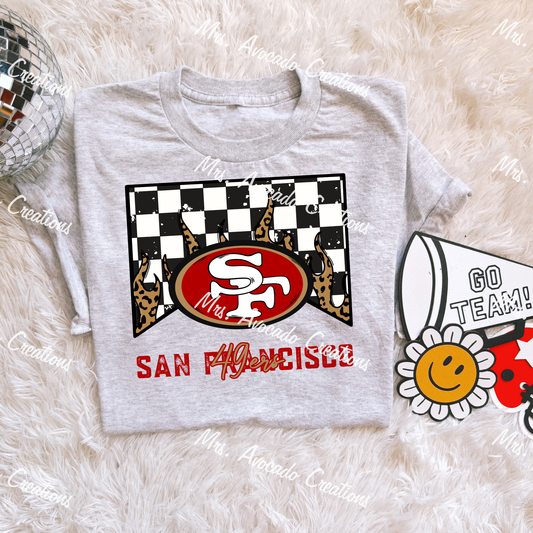 Checkered Flame 49ers