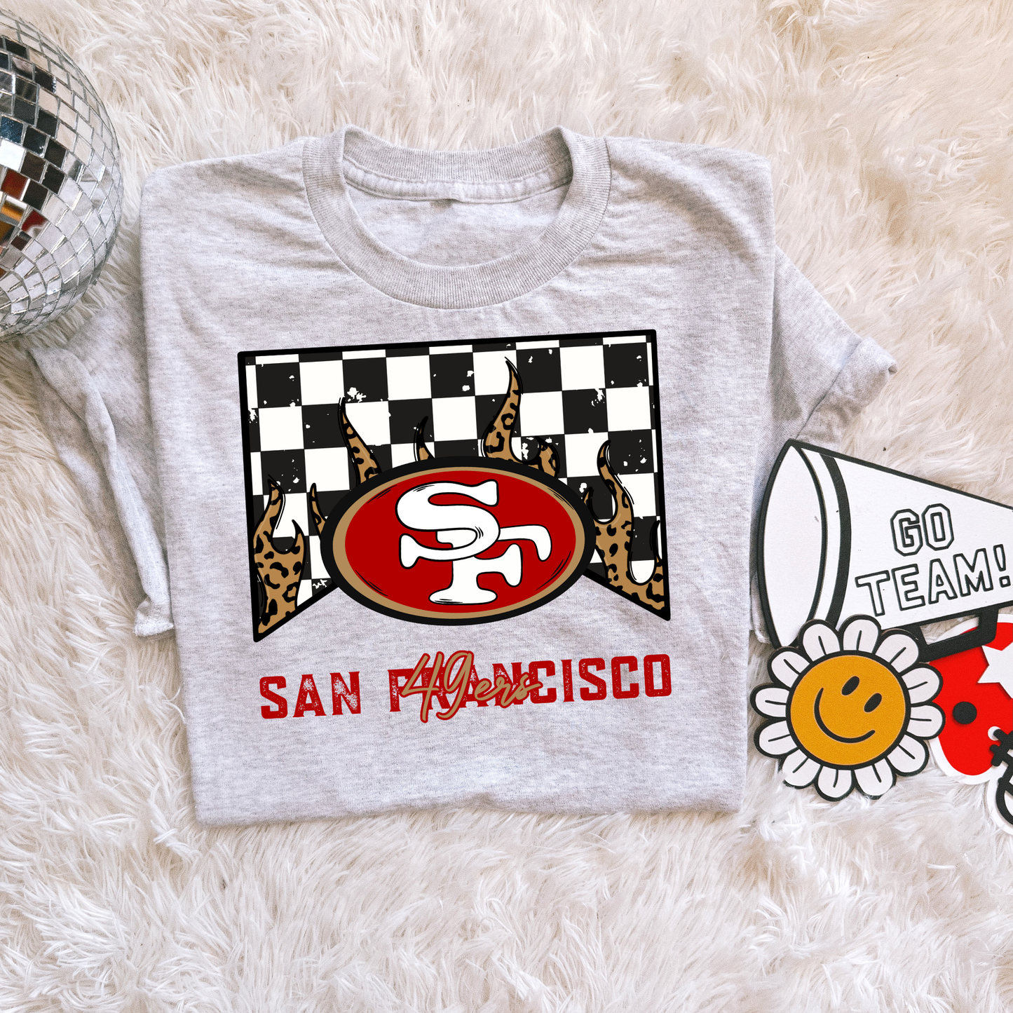 Checkered flame 49ers