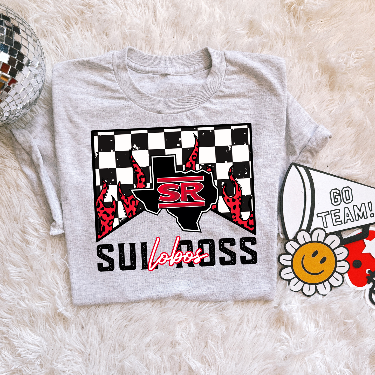 Checkered flame Sul Ross