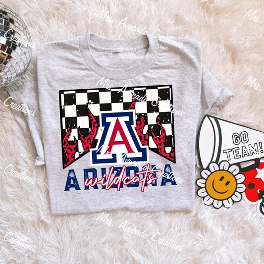 Checkered Flame Arizona Wildcats