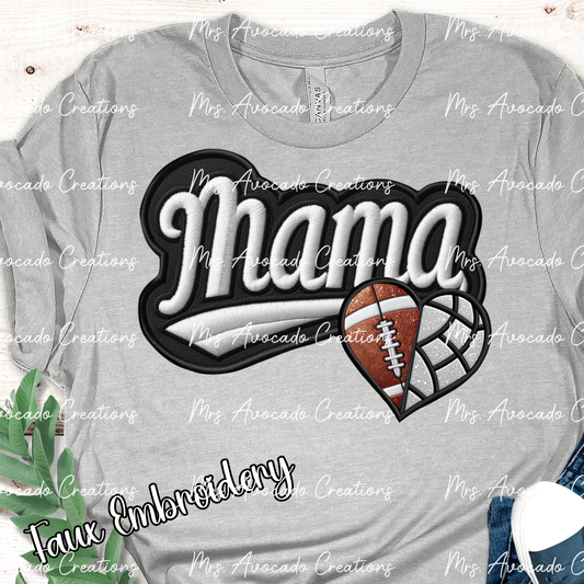 Football/Volleyball Mama Heart