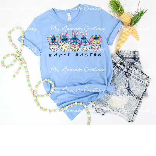 Happy Easter Blue Alien
