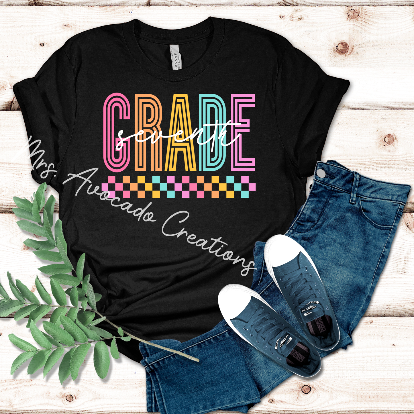 Seventh Grade Colorful Check