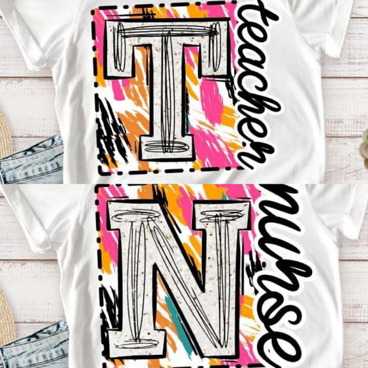Faux glitter letter (custom)