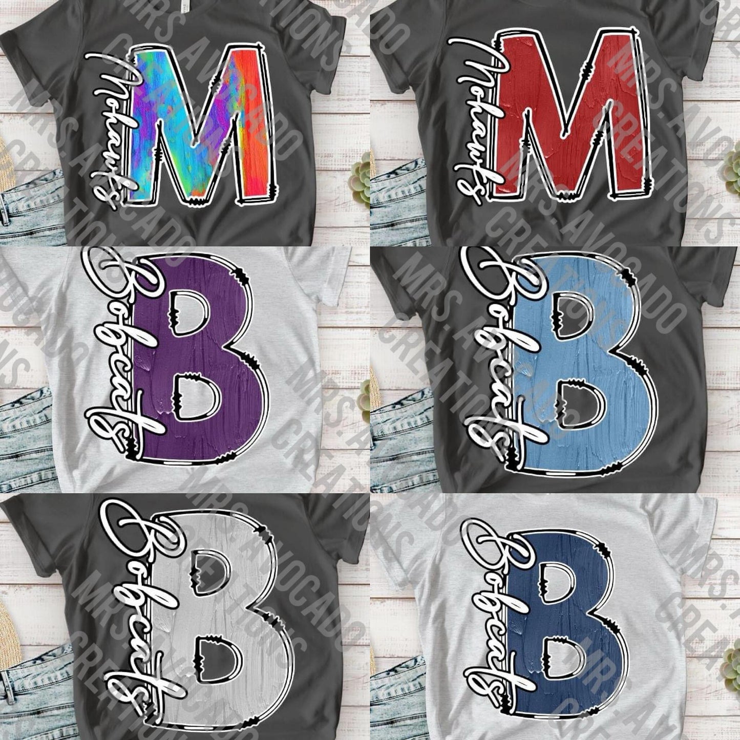 Painted Letter and Name (Custom)