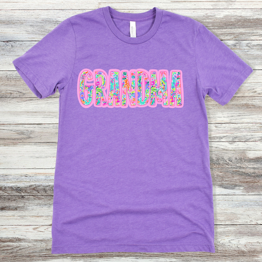 Grandma Neon Floral