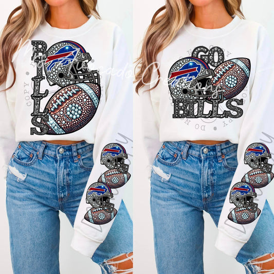 Faux Rhinestone Buffalo