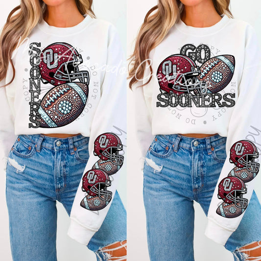 Faux Rhinestone Oklahoma