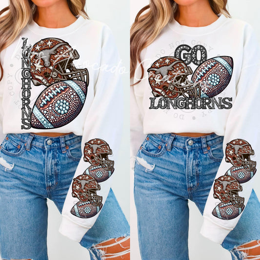 Faux Rhinestone Texas