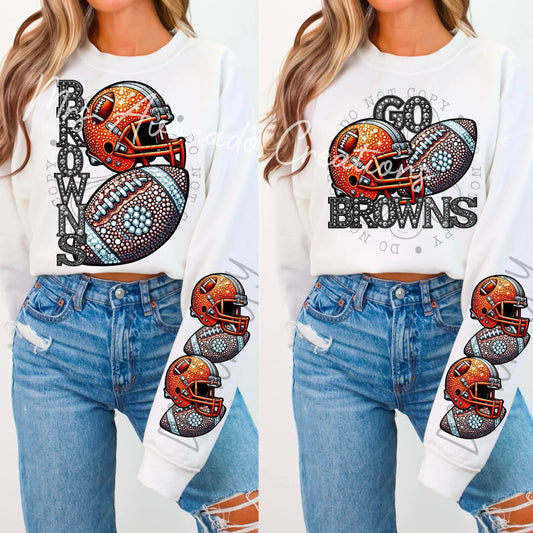 Faux Rhinestone Cleveland