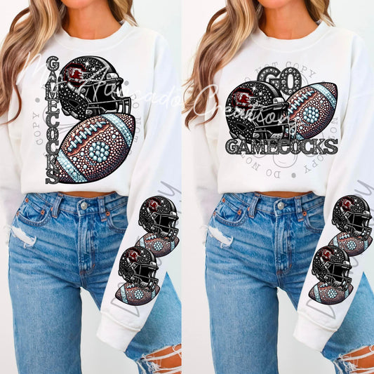 Faux Rhinestone South Carolina