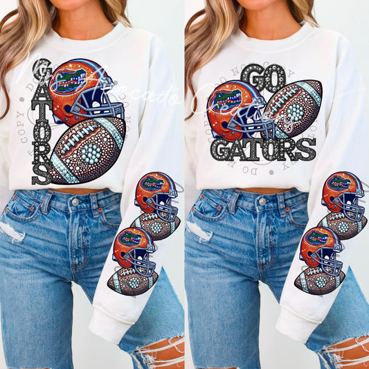 Faux Rhinestone Florida