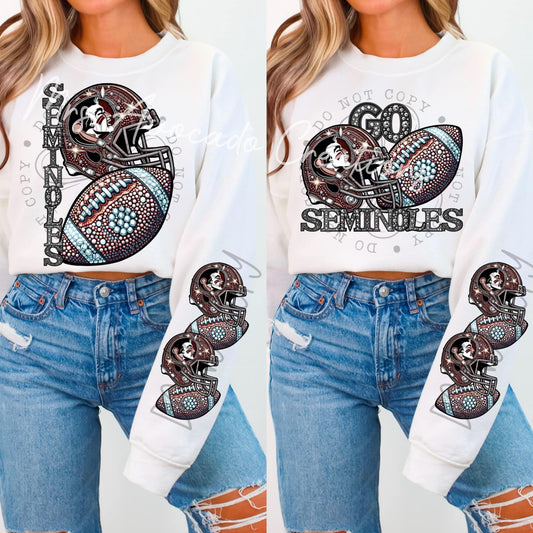 Faux Rhinestone Florida