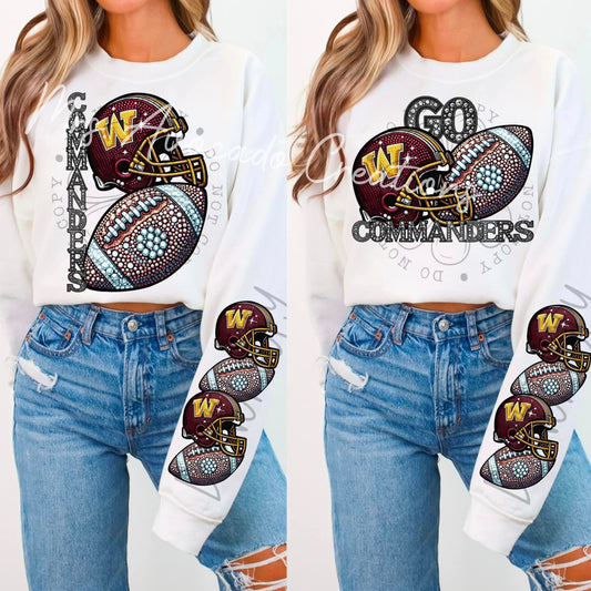 Faux Rhinestone Washington