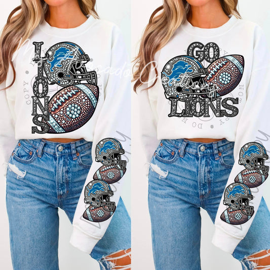 Faux Rhinestone Detroit