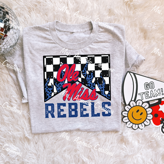 Checkered Flame Ole Miss