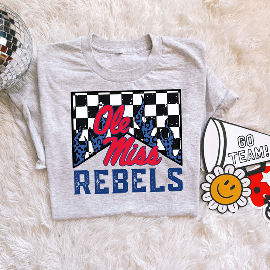 Checkered flame Ole Miss