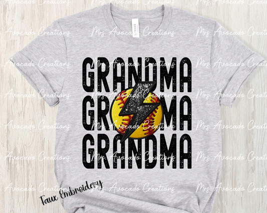 Softball GrandmaStacked