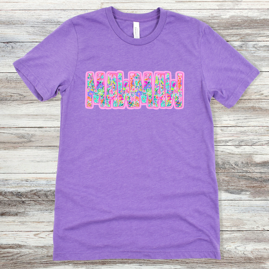 Mamaw Neon Floral