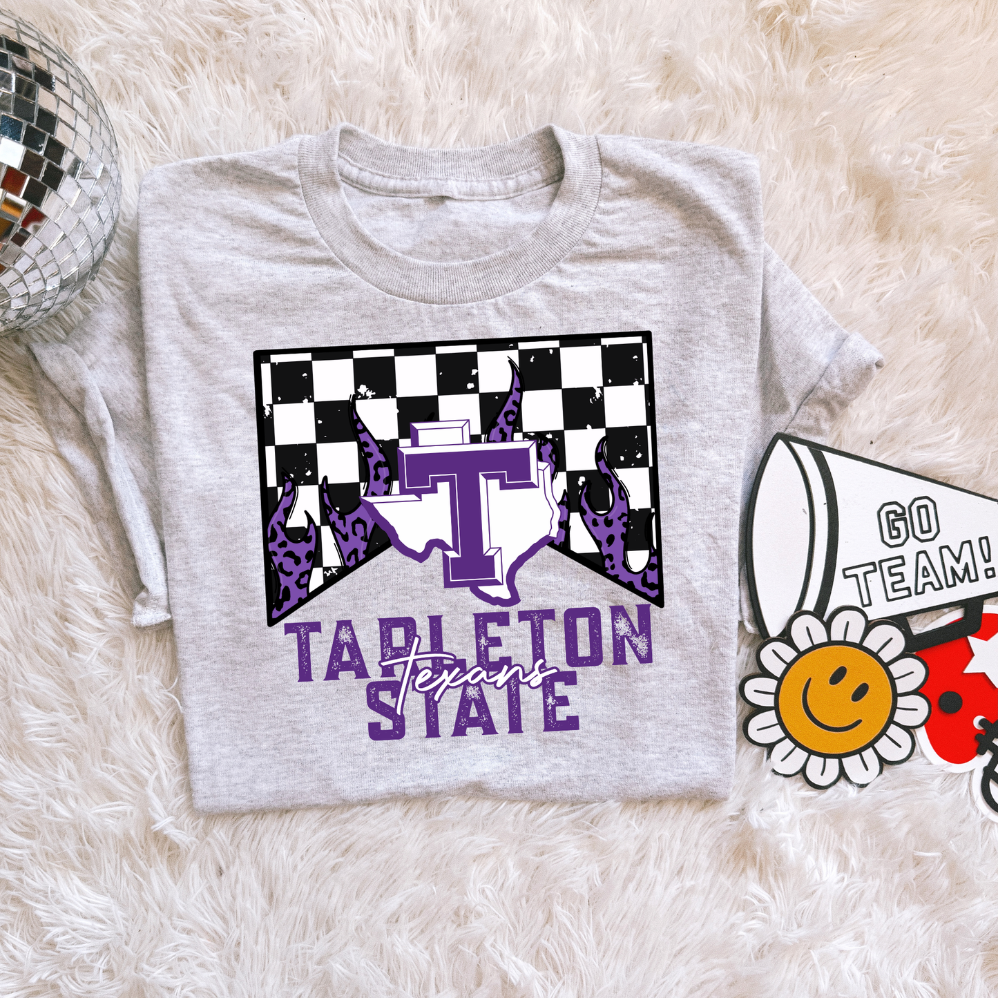 Checkered flame Tarleton State