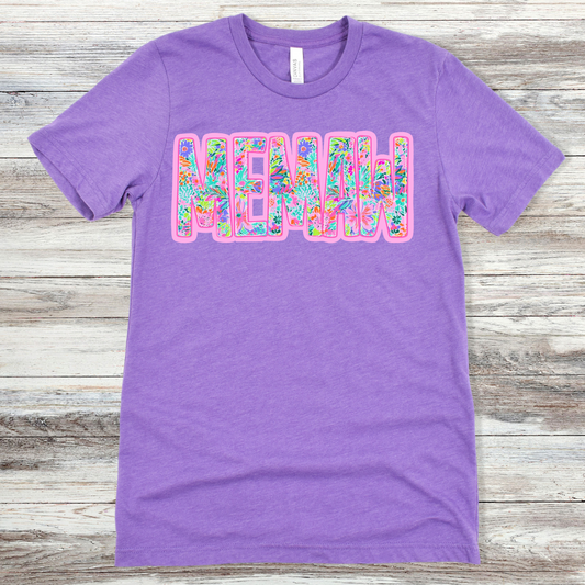 Memaw Neon Floral