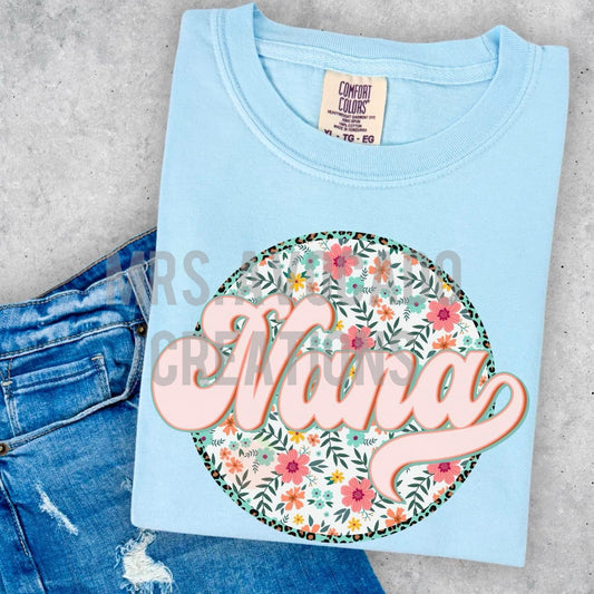 Nana floral circle