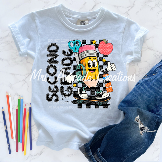 Pencil Skateboard Second Grade