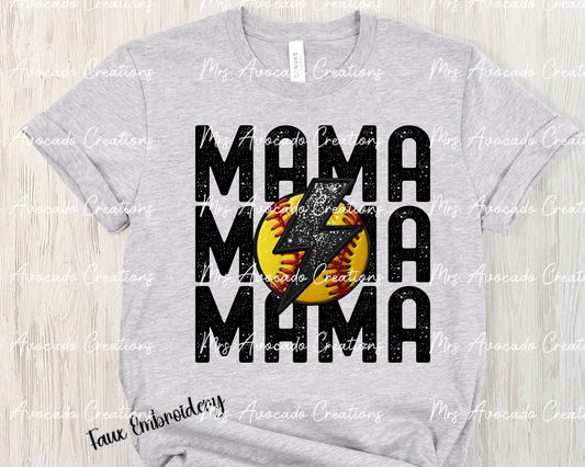 Softball Mama Stacked