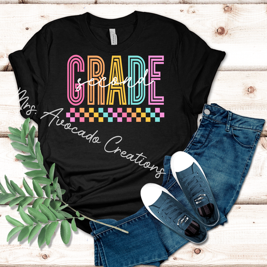 Second Grade Colorful Check
