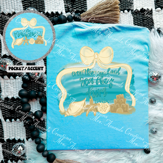 Even the wind and sea obey Him (front/back)