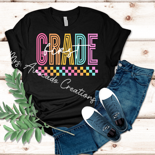 First Grade Colorful Check