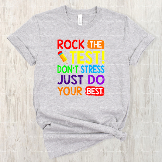 Rock the Test colorful