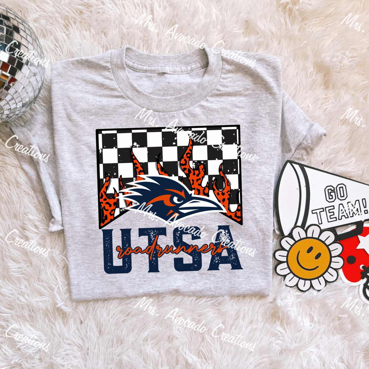 Checkered Flame UTSA Roadrunners