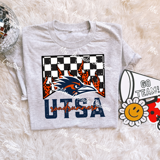 Checkered Flame UTSA Roadrunners