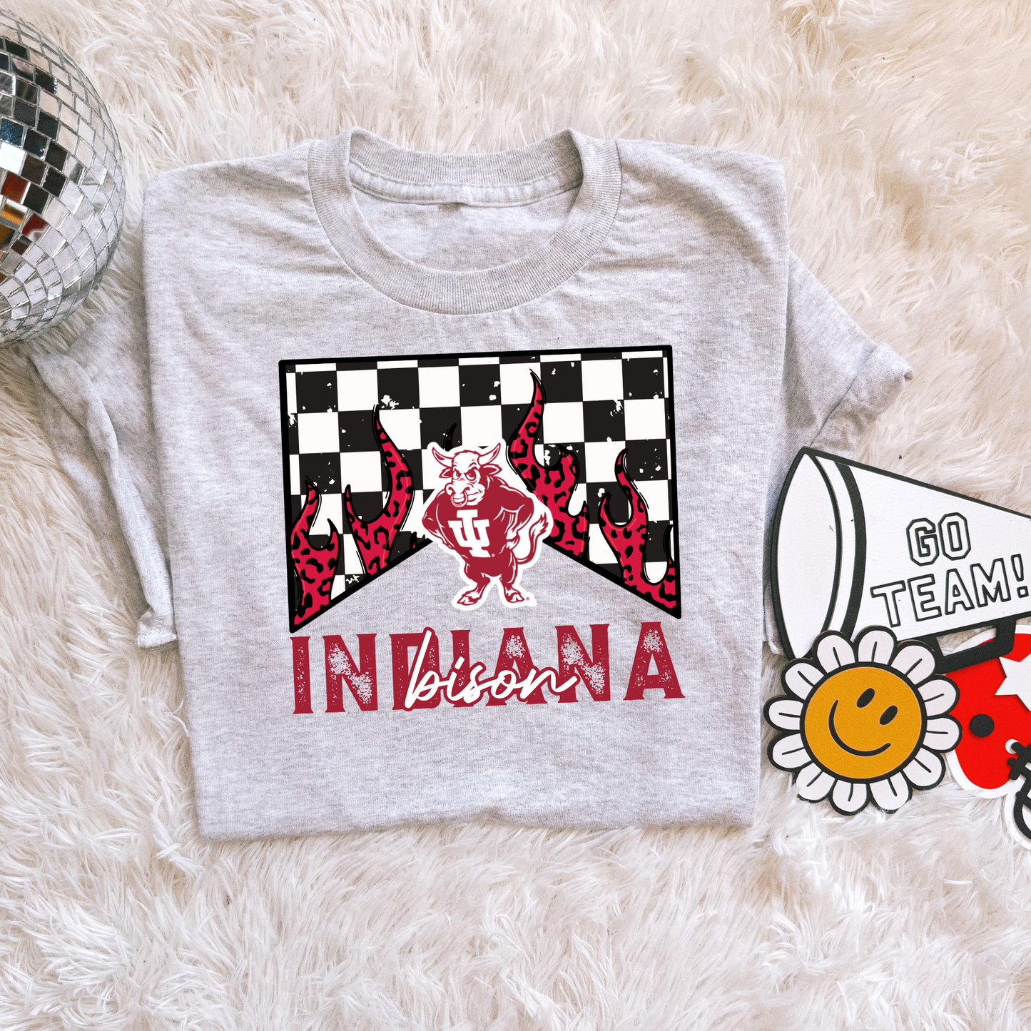 Checkered flame Indiana Bison