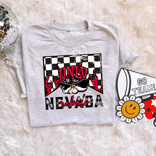 Checkered Flame UNLV Nevada