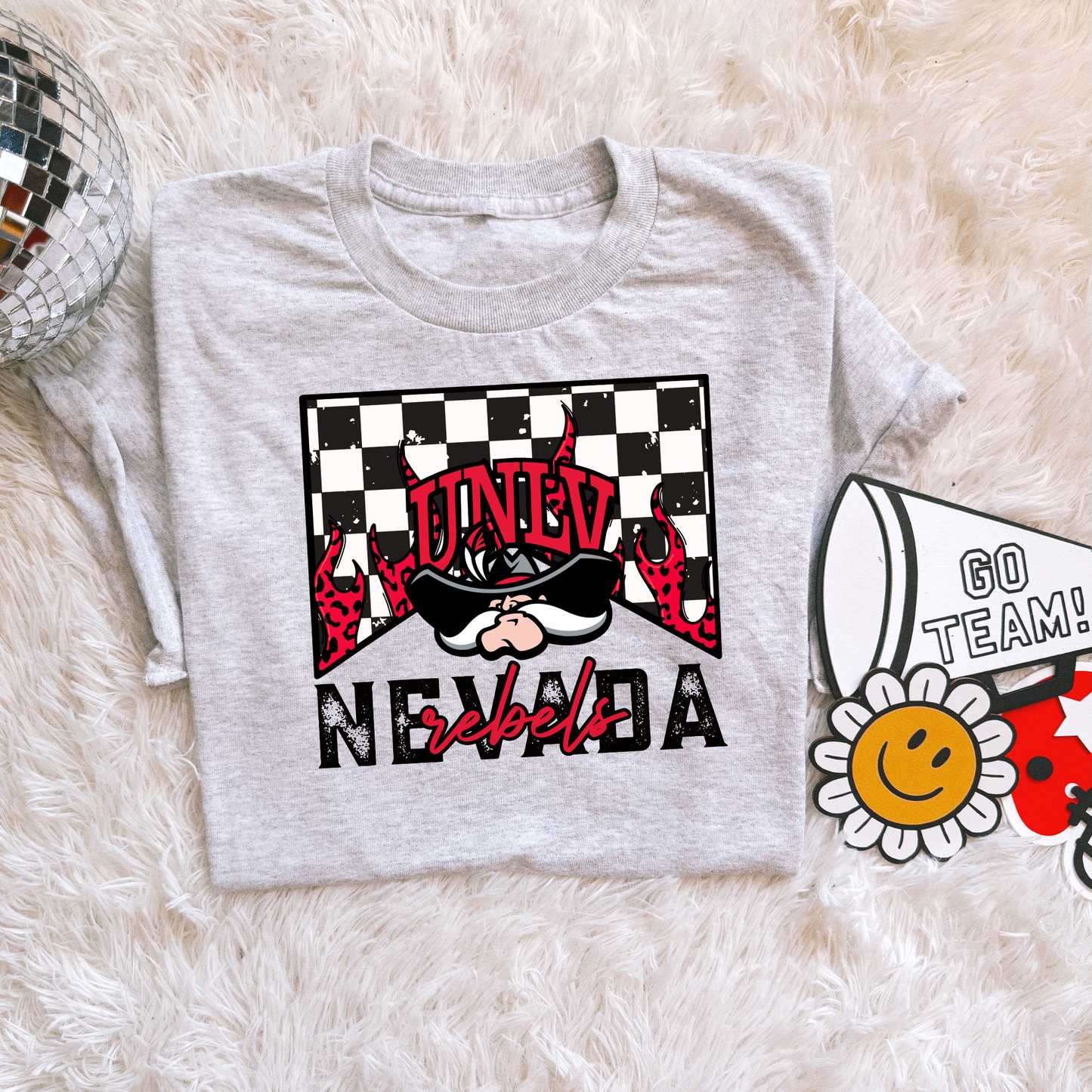 Checkered flame Nevada Rebels