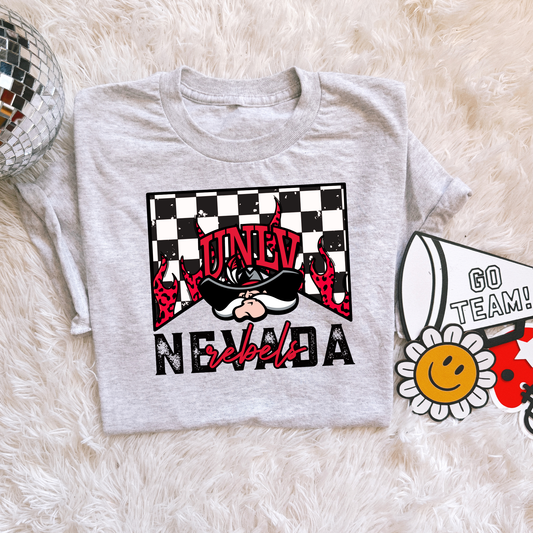 Checkered flame Nevada Rebels