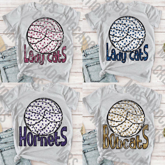 Volleyball dot custom