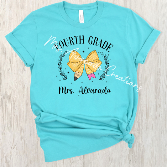 Pencil Bow Fourth Grade