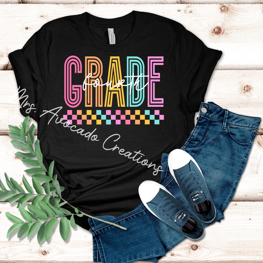 Fourth Grade Colorful Check