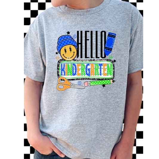 Beanie Smiley Hello Kindergarten
