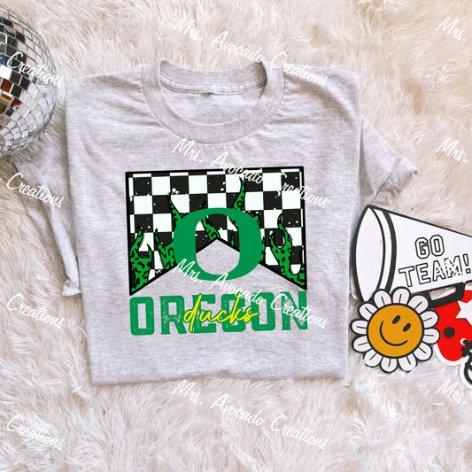 Checkered Flame Oregon Ducks