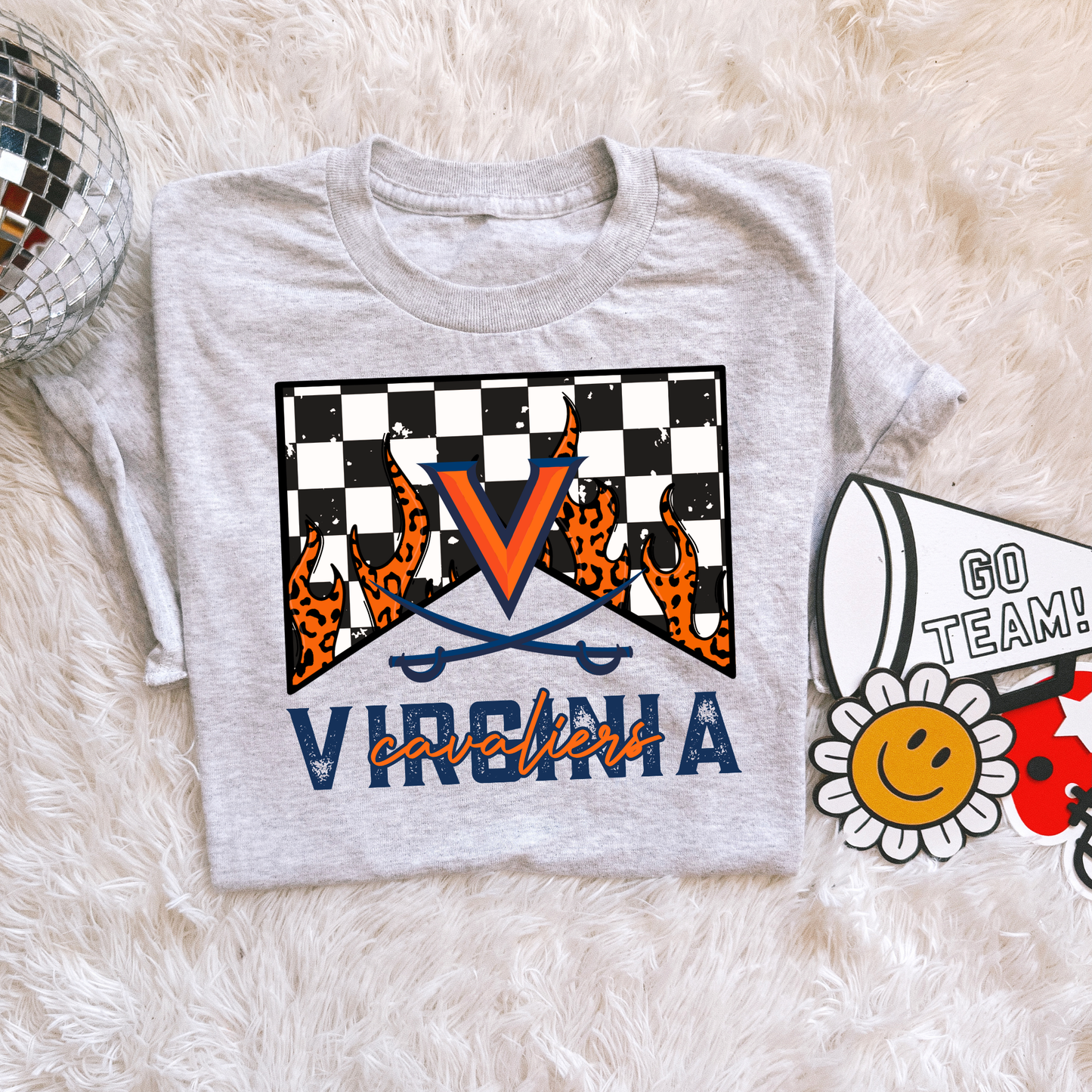 Checkered flame Virginia Cavaliers
