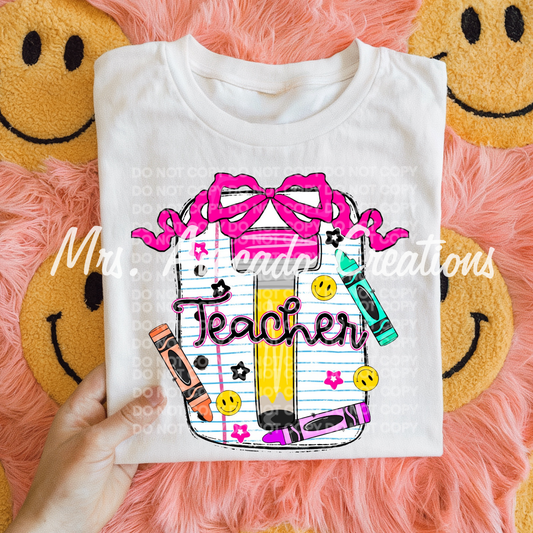 Notebook paper teacher